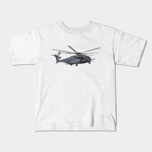 Military MH-53 Helicopter Kids T-Shirt